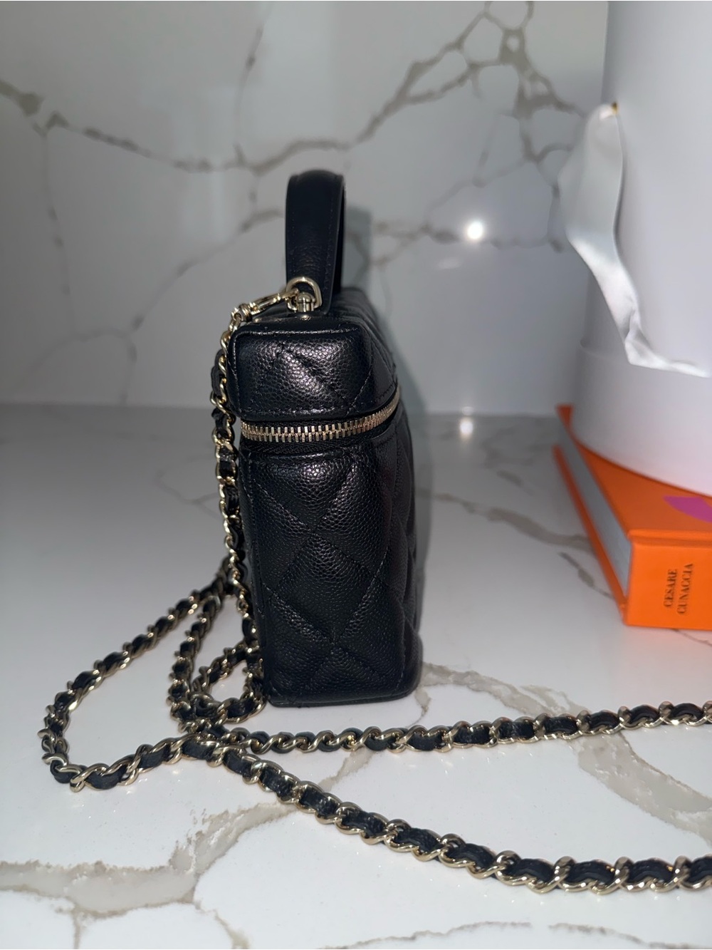 CHANEL Black Slim Vanity Bag - Picture 2 of 7